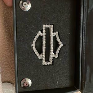 Harley-Davidson rhinestone pin